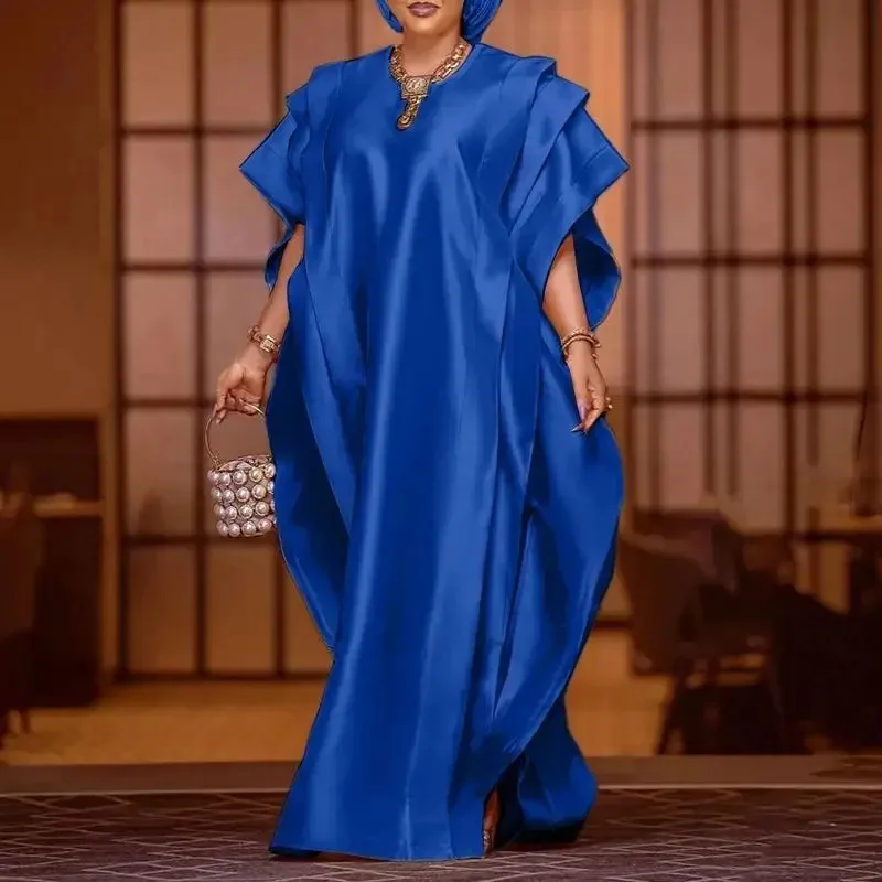 فستان قفطان للسيدات من نيجيريا فساتين أفريقية للنساء 2025 عباية تقليدية فضفاضة Musulman Boubou رداء أفريقي ملابس نسائية