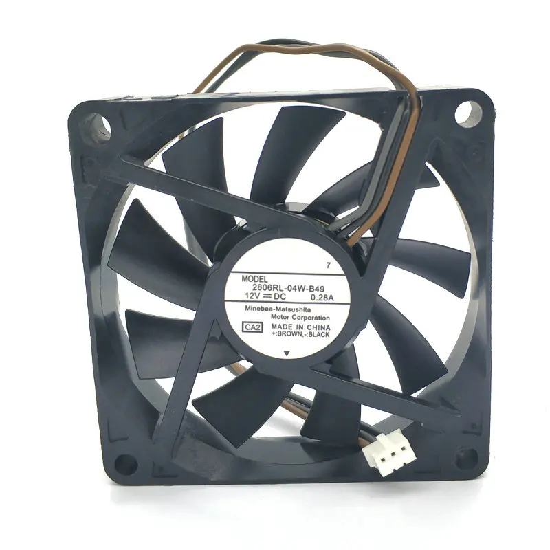 

7 см 2806GL-04W-B59 7015 12 В 0,30 А охлаждающий вентилятор 70*70*15 мм hzdo