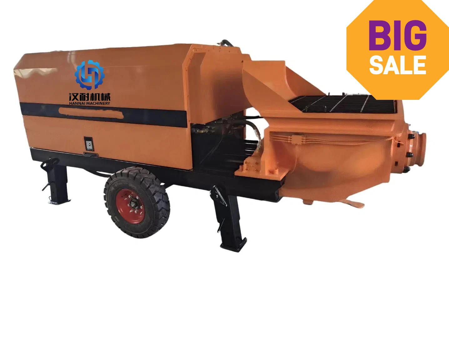 2025Top جودة مقطورة مضخة خرسانة صغيرة محمولة صغيرة خط أسمنتي مضخة محرك الديزل ارتفاع ضغط منزل ريفي صب