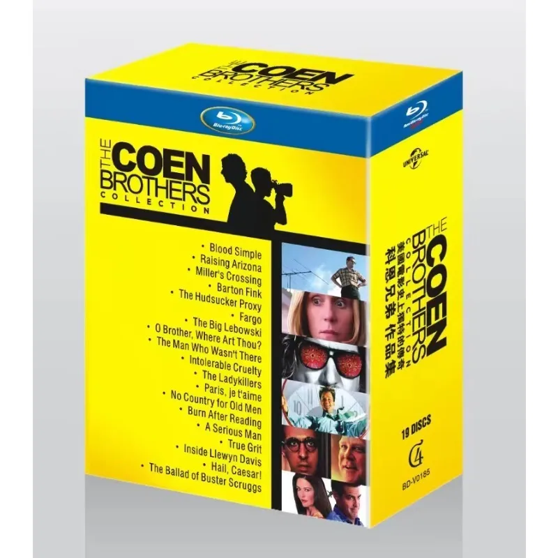 Brand New BD Blu-ray High Definition Coen Brothers Collection 19 Discs English Audio with Chinese Subtitles