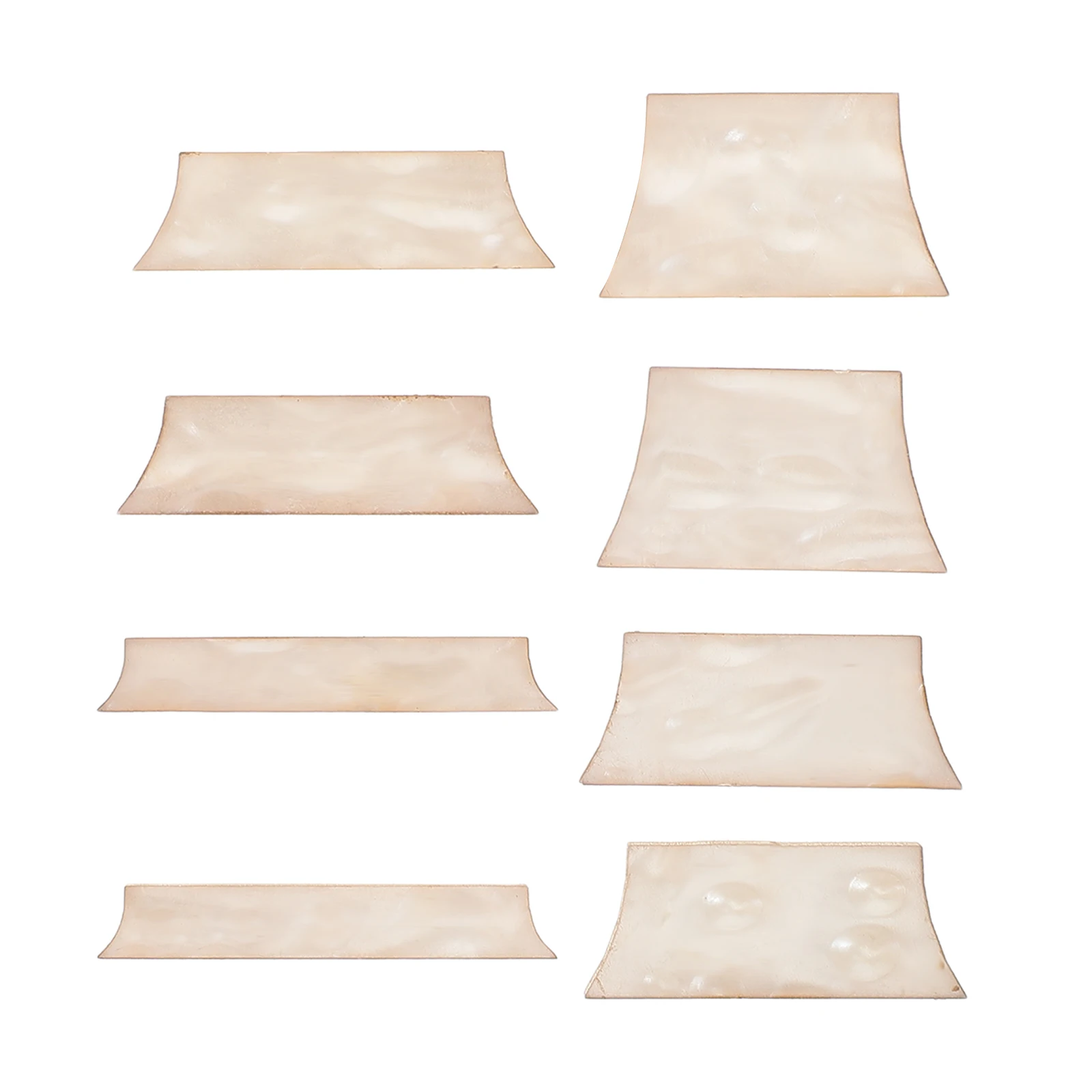 

9pcs Electric Guitar Fretboard Accessories White Shell Inlay Material Trapezoid Design Guitar Parts Kit bass for guitar
