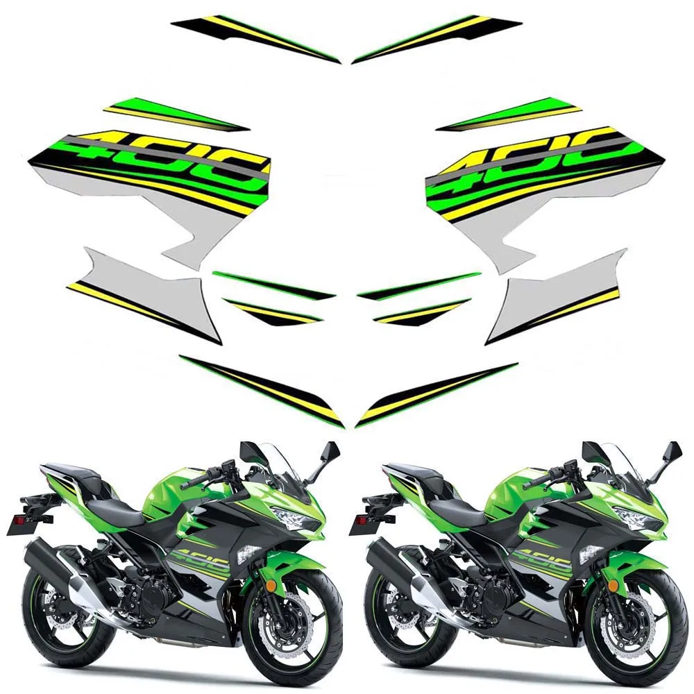 

For Kawasaki NINJA400 ninja 400 2018-2023 2018 2019 2020 2023 Ninja Motorcycle Accessories Fairing Sticker Whole Car Sticker Kit