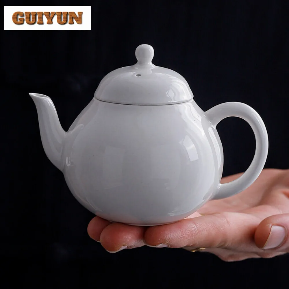 130ml Plant Ash Handmade Teapot Household Simple Filter Teapot Boutique Pot Tea Maker Kettle Cafes Accessories Ornaments Gifts