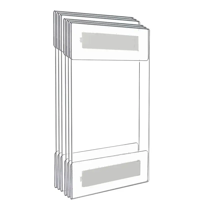 

AB46-6Pc Акриловая фоторамка без сверления, настенная, прозрачная, с ценником и настольной табличкой, рамка для демонстрации формата А4, для дома