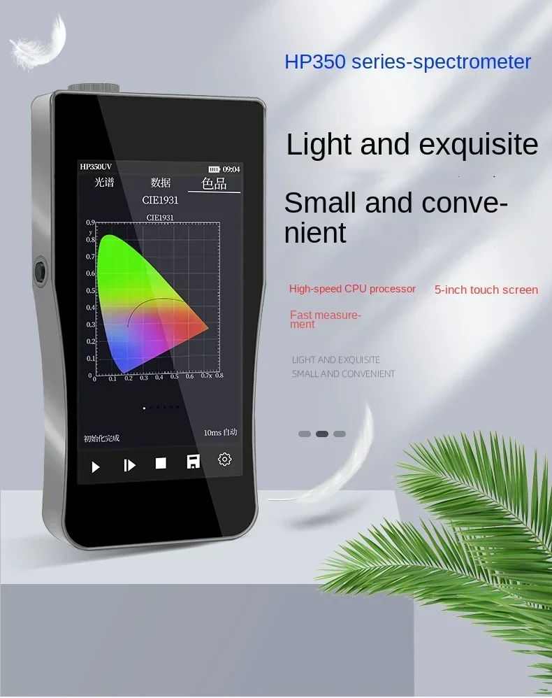 Color Illumination Photometer Color Temperature Color Rendering Index Tester Handheld Spectrum Analyzer