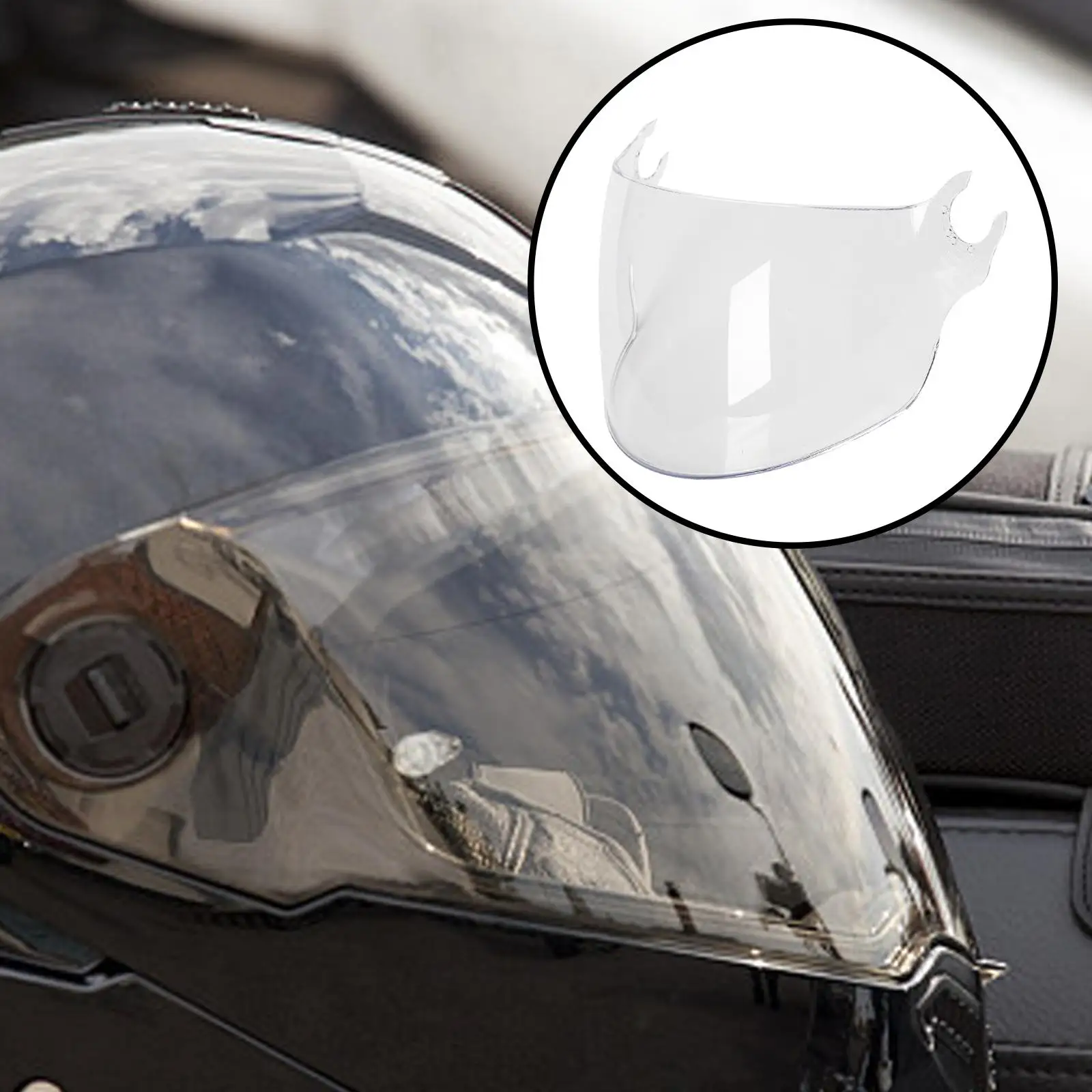 Full Face Flip Up Visor Lens PC Bubble Windscreen Replacement Helmet Accessories for OF
