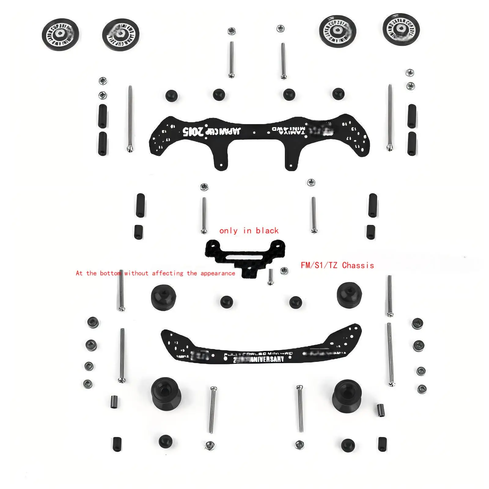

Для шасси FM/S1/TZ: передняя/задняя часть из стекловолокна, диски из сплава — детали для обновления гоночного автомобиля 4WD