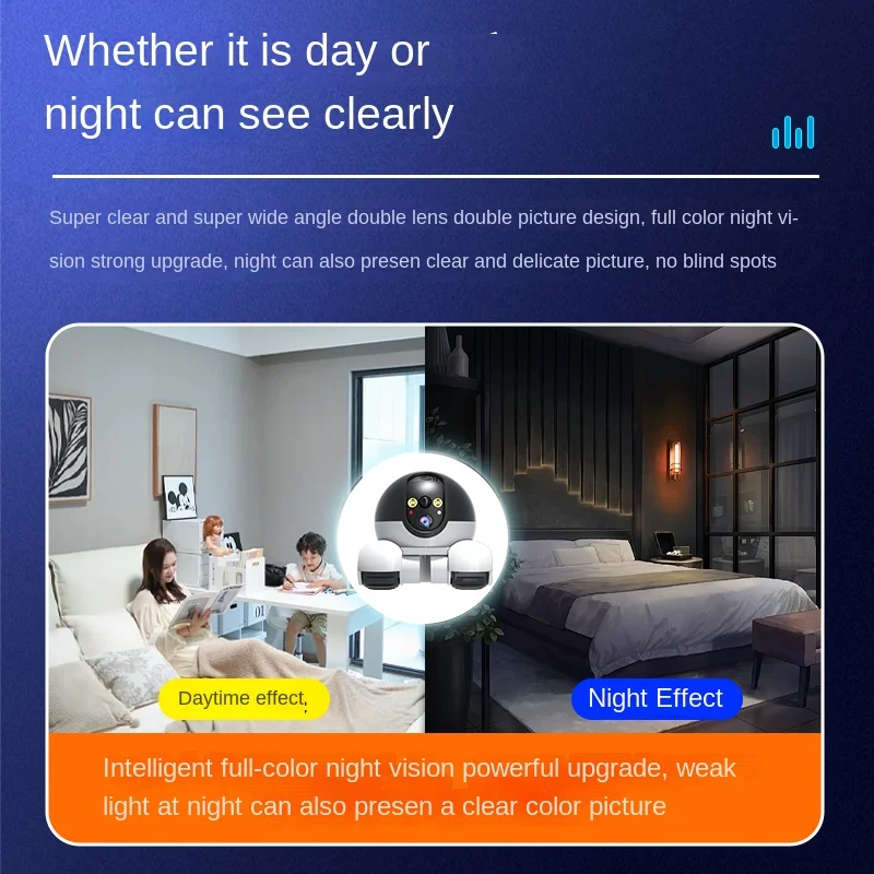 

1080P Smart WIFI Security Protection Pet Baby Monitor Camera Full Color Night Vision Automatic Tracking Two-Way Audio