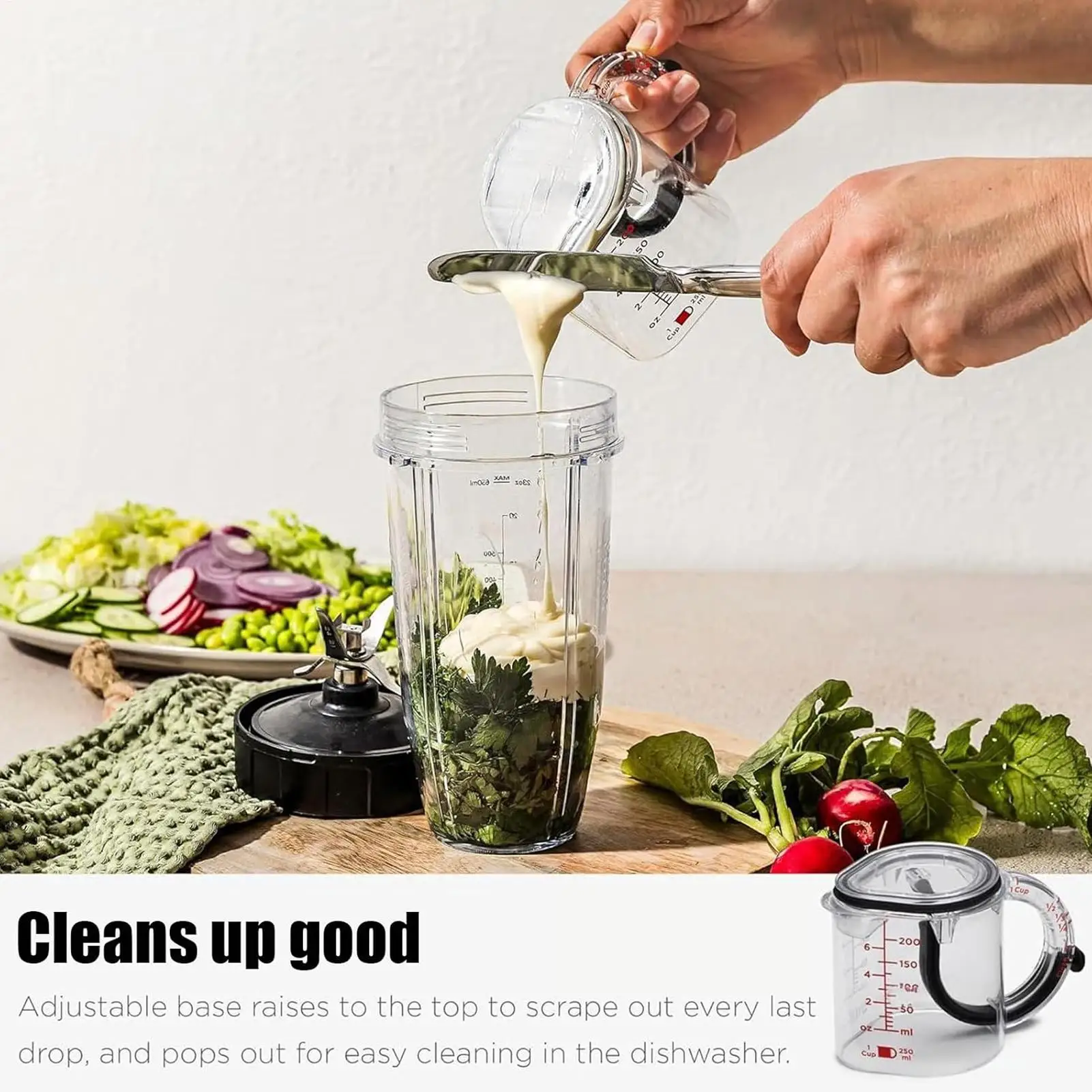 

4-in-1 Adjustable Measuring Cup - Precise Kitchen Measurement Tool for Baking, Cooking, Coffee, Home & Kitchen Supplies