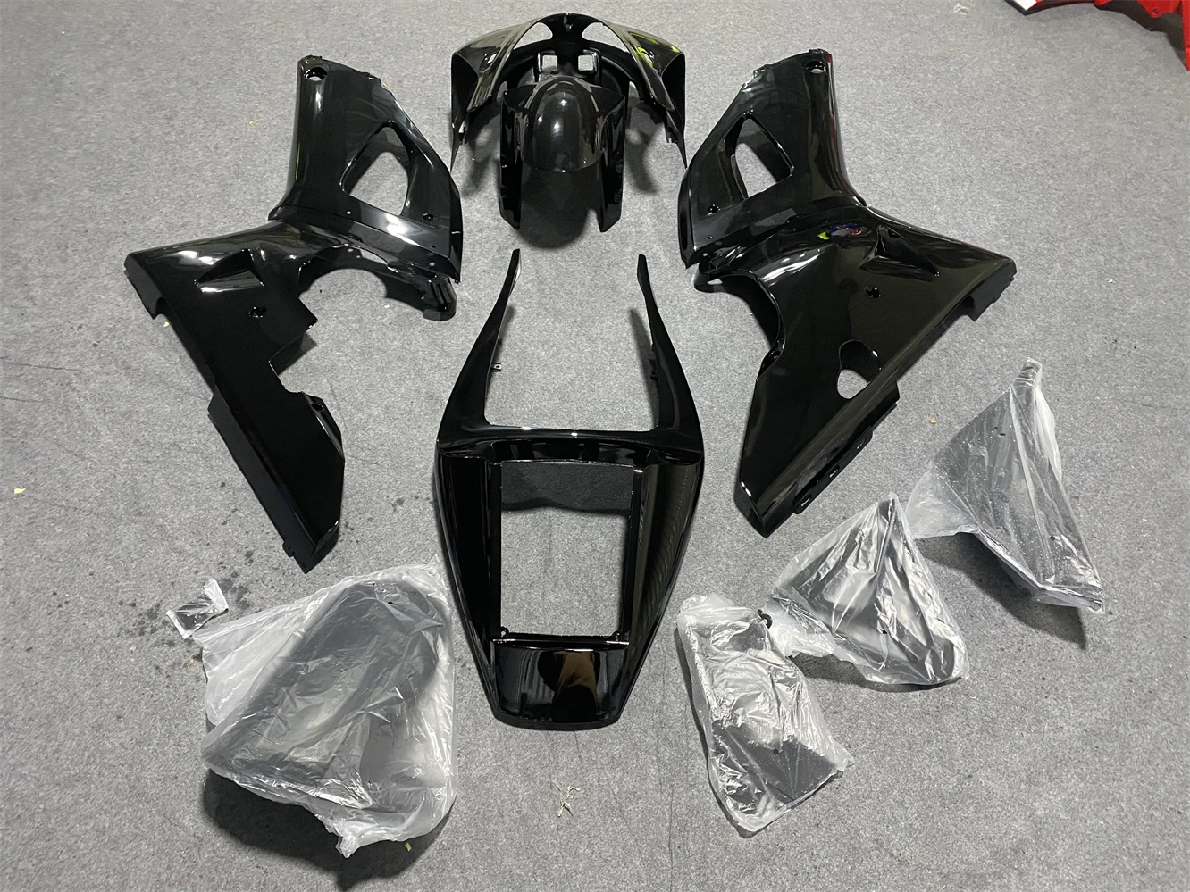 Motorcycle Fairing Kit fits to give YZF-R1 1998 1999 YZF1000 98 99 Year fairing bright black motorcycle housing