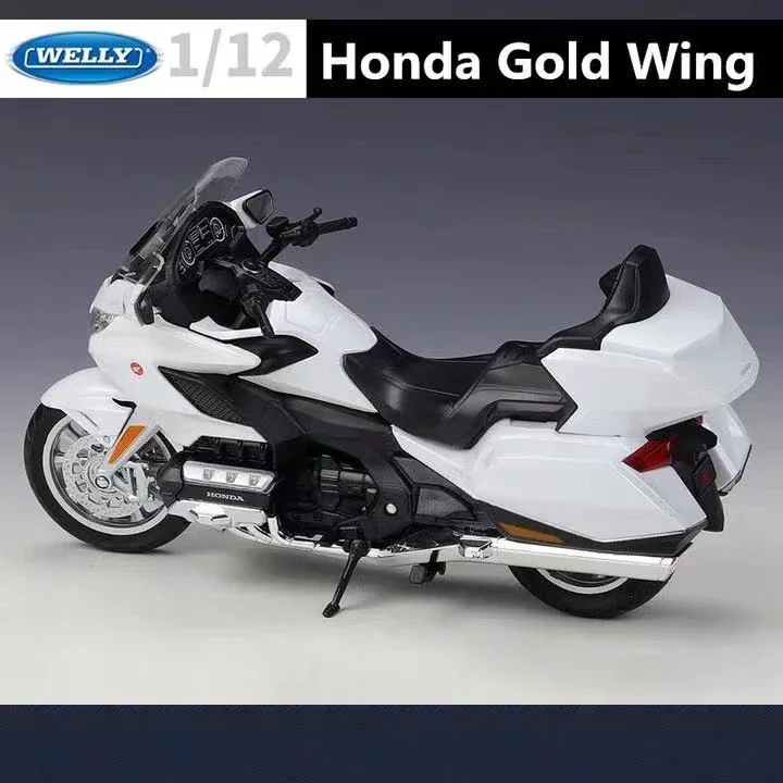 WELLY 1:12 HONDA 2020 Gold Wing Simulation Alloy Motorcycle Model - Suitable for Children\'s Toys and Collections