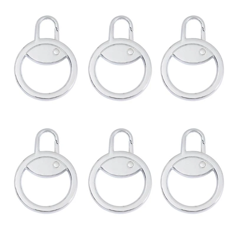 

6 шт., застежки-молнии, съемный шнур, застежки-молнии, пряжки-застежки, застежки-молнии для рюкзаков, головки для дома, и отдыха