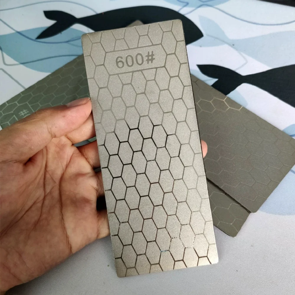 5Pcs Diamond Sharpening Stone Plates, Diamond Abrasive Grinding Polishing Sheets for Knife Sharpener, Multiple Grit 80‑3000#