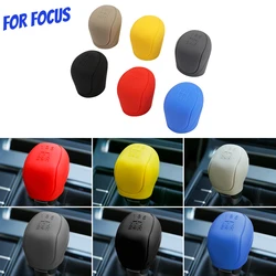 Car Gear Shift Collars for Ford Focus 2 3 MK2 MK3 Fiesta Ecosport MT Silicone Shift Knob Cover Handbrake Covers