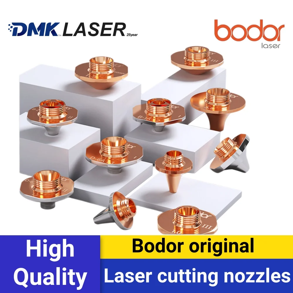 10pcs Bodor Original D28/D32 Laser Cutting Copper Nozzles High-Speed Hexagonal Storm Single/Double Layer for Bodor Cutter Machin