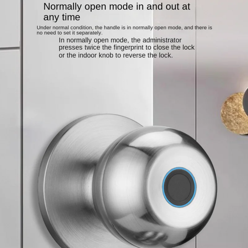 Spherical Fingerprint LocktuyaTTlockRoom Smart Lock Timber Door Lock Cross-Border Foreign Trade round Ball Lock Electronic Locks