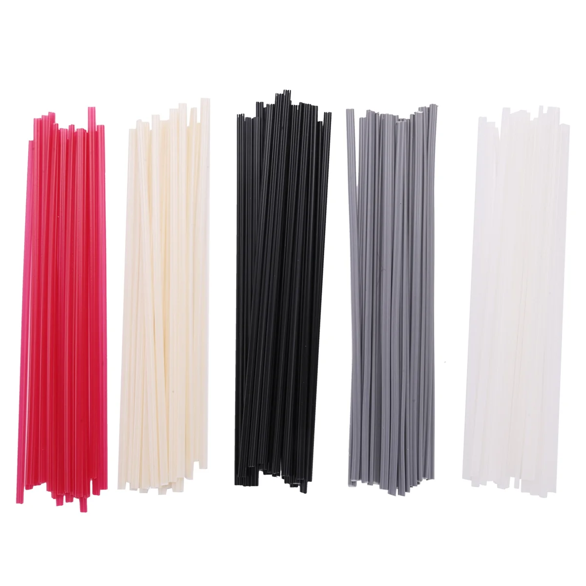 100 Pieces Plastic Welding Rods PP/PVC/PPR Plastic Welder Repair Rods for Car Bumpers and Daily Plastic Repair