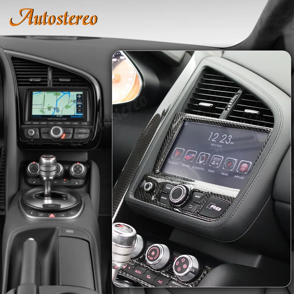Carplay Android 13 Screen For Audi R8 Spyder V8 V10 Car GPS Navigation Auto Stereo Head Unit Multimedia Player Car Radio Music