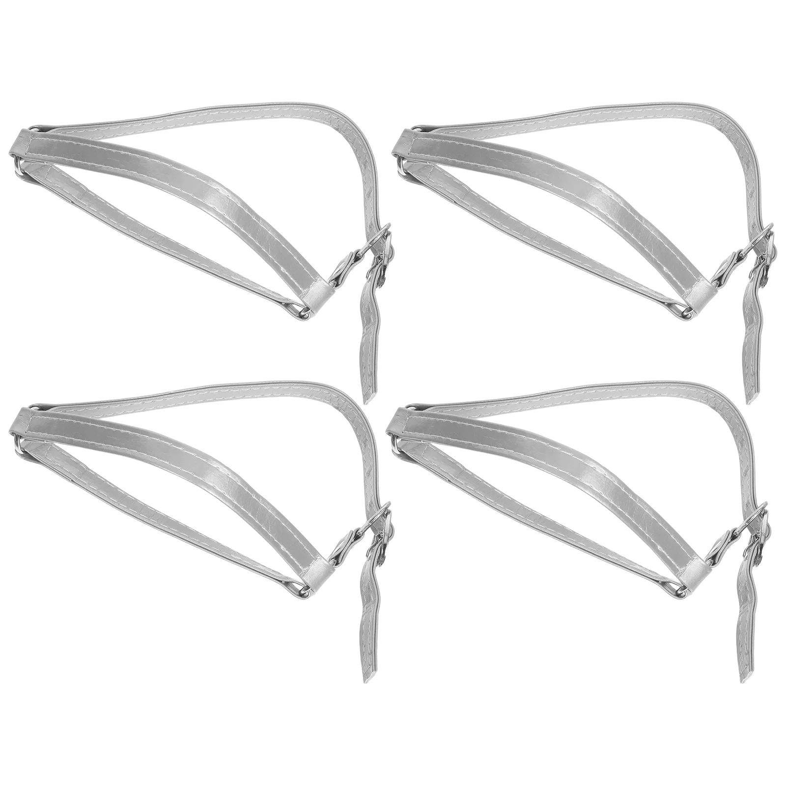 4 Uds correas de zapatos de tacón alto PU bandas de tobillo anticaída ajustables ajuste estable fiesta uso diario correas de zapatos de tacón alto