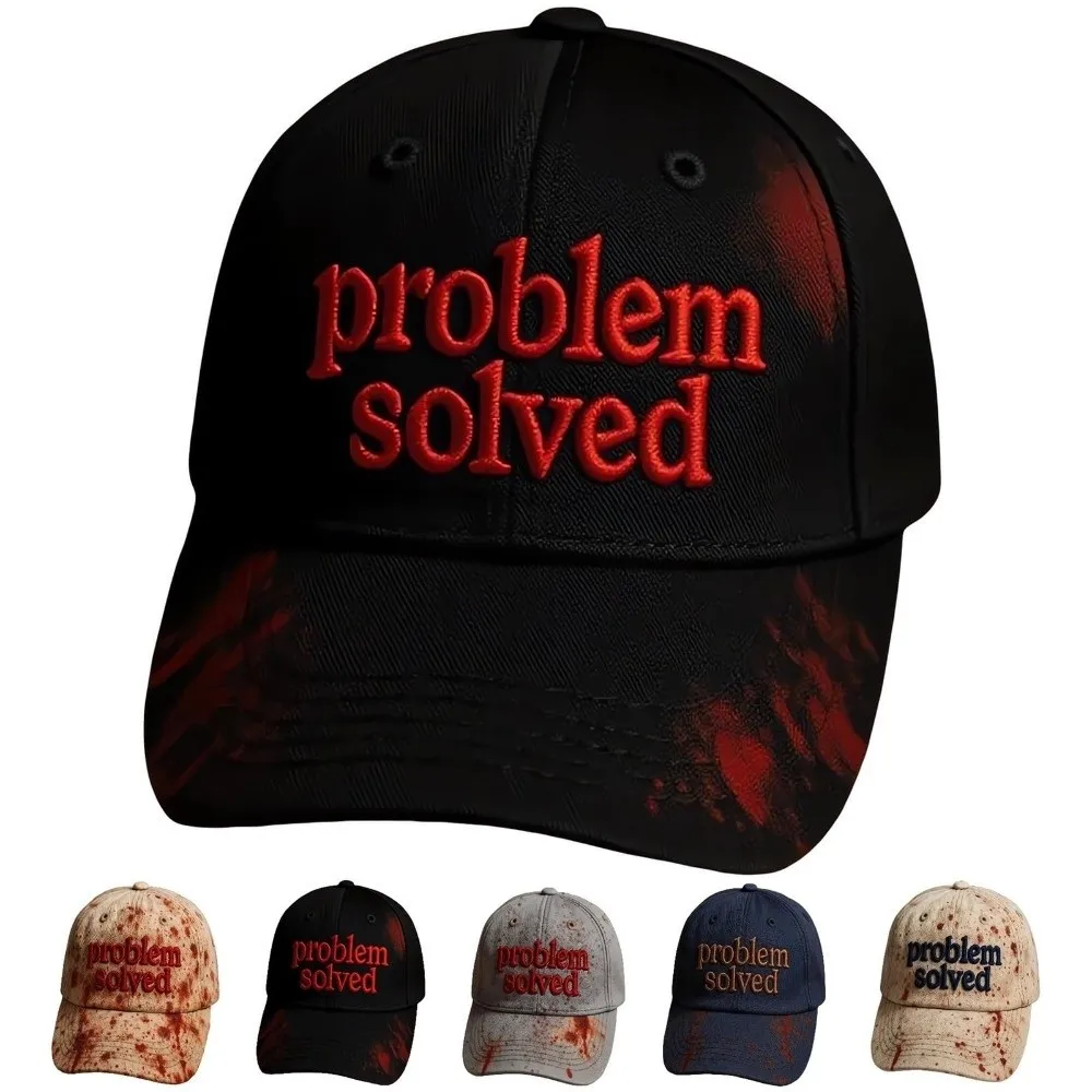 

Dark Blood Stain Print Halloween Print Hat Sun Protection Halloween Costume Accessory Bloodstained Print Hats Baseball Hats