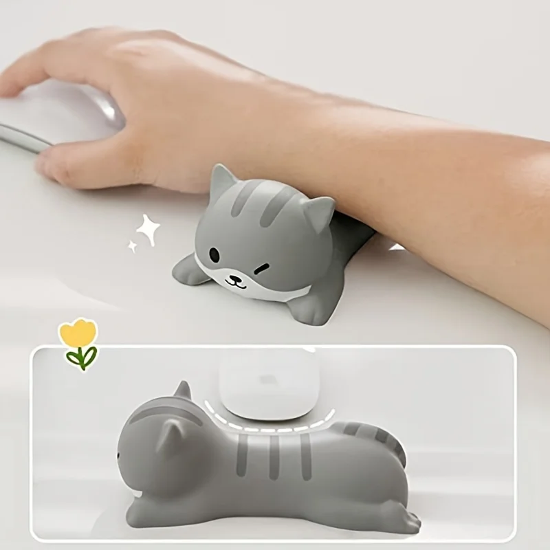 Cute Mouse Pad Keyboard Mouse Wrist Rest Support Girl Soft Computer Laptop Desk Mat Typing Protection Wrist Ergonomics Kawaii