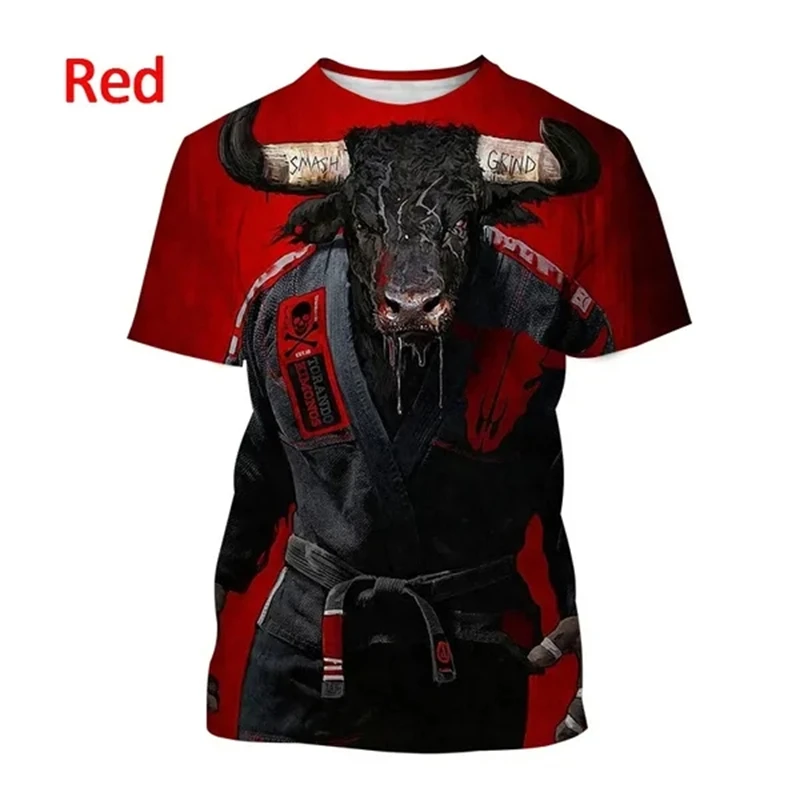 Jiu-jitsu Enthusiast Design 3D Print Sports Quick Dry Breathable Men T-shirt Team Training Uniform Parent-child Short Sleeve Top
