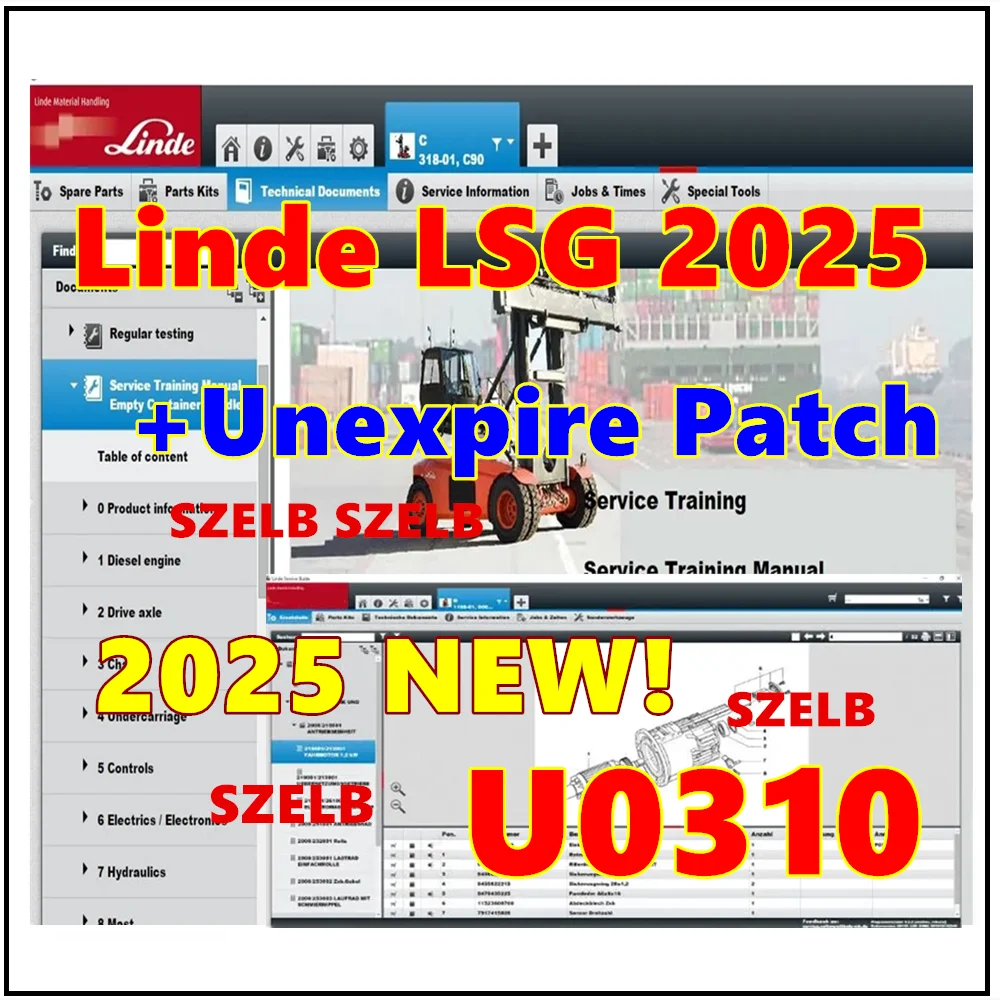 Newest 2025.03 Linde Service Guide LSG 5.2.2 U310 or 06.2024 U290 or LSG U0213 [10.2021] +Keygen + UnExpire Patch Free Install