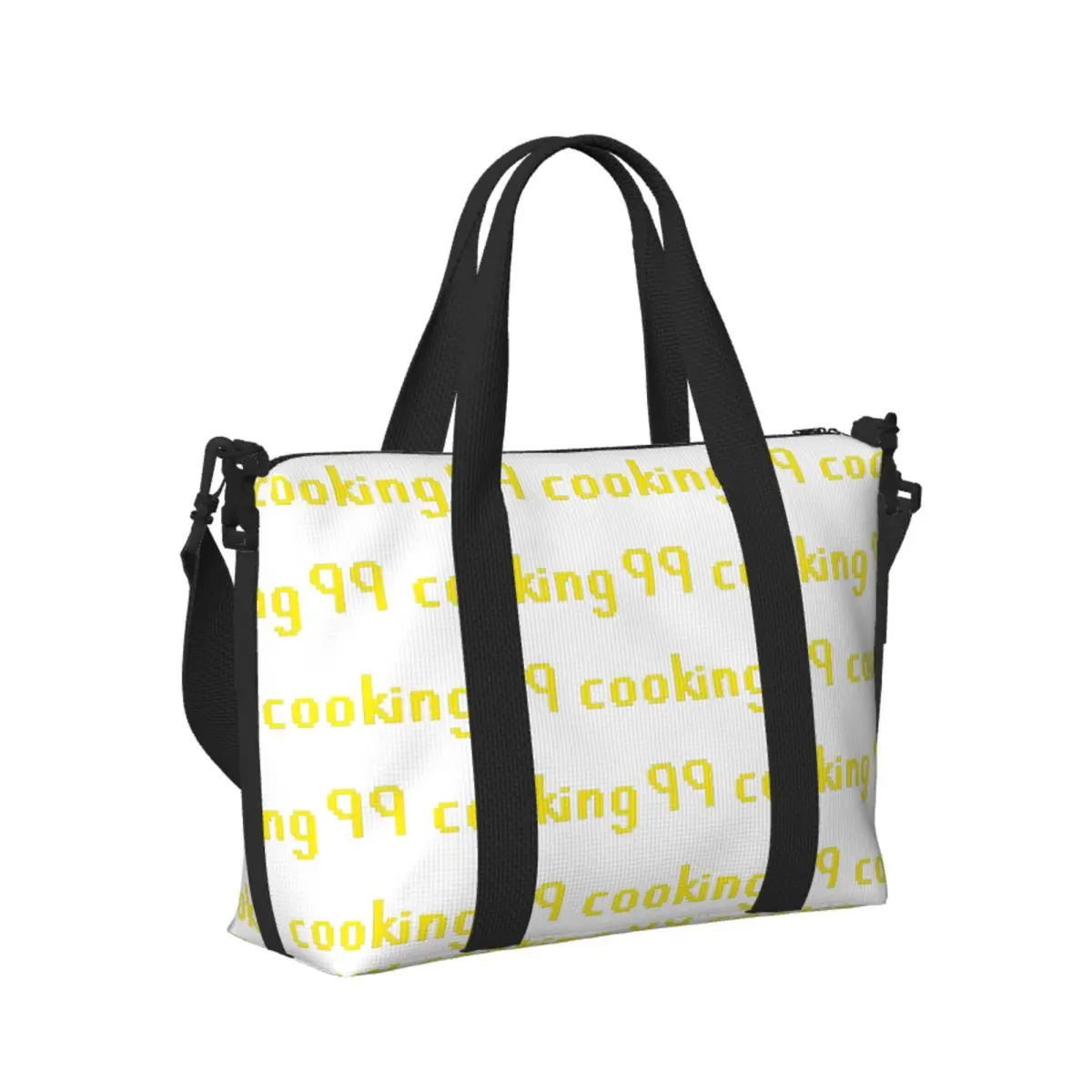 

Custom 99 Cooking Runescape Beach Travel Bag Large Capacity Tote Bags for Gym Sport Women Shopping Duffle Shoulder Bag