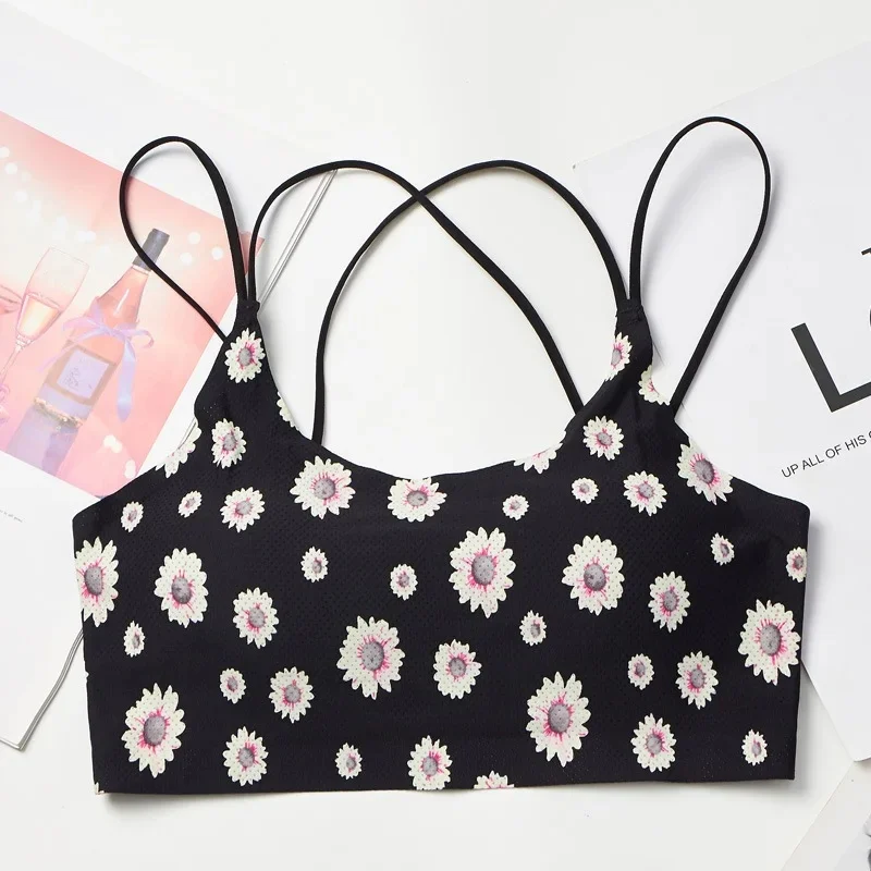 Women Bra Tube Top Seamless  Push Up Bra Female Crop Top Sexy Lingerie Sport Bra Thin Underwear Padded Cropped Cami