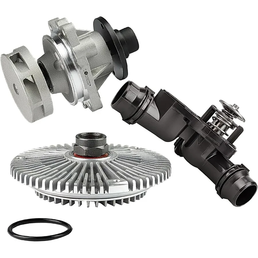 

Водяной насос + муфта вентилятора + термостат в сборе для BMW E46 E39 E53 X5, высокопроизводительное решение для системы охлаждения с надежной температурой