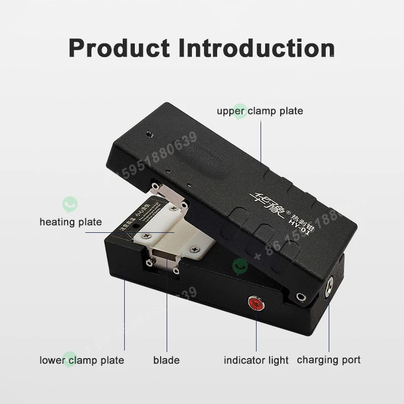 Pelacables automático de fibra térmica, alicates de pelado de Cable óptico calentado, herramienta de corte de Cable, empalmador de fusión de cinta