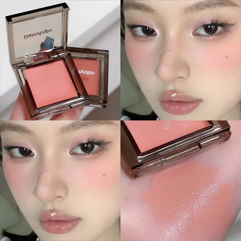 Brown Cheek Contour Tint Creamy Matte Blusher Palette Long Lasting Silky Smooth Cheek Eye Mousse Rouge Blush Maillard Makeup