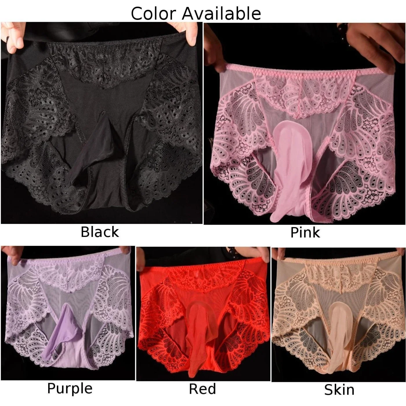 Celana dalam Lingerie pria, dalaman Bikini tipis renda seksi dengan lengan