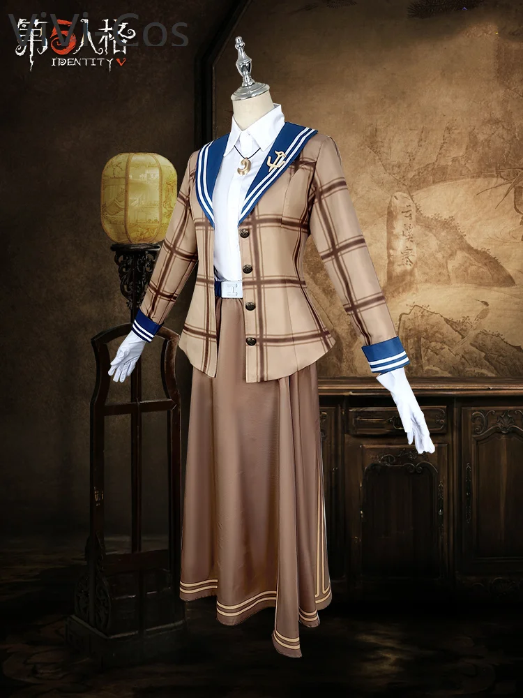 ViVi-Cos Identity V Alice Deross Reporter Cosplay Costume Cos Game Anime Party Uniform Hallowen Play Role Clothes Clothing