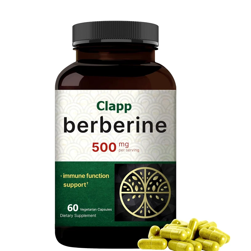 Berberine Supplement 500mg | 97% Pure Aspartic Acid HCL -5:1 Root Extract - Plant-based, Vegetarian, Non GMO