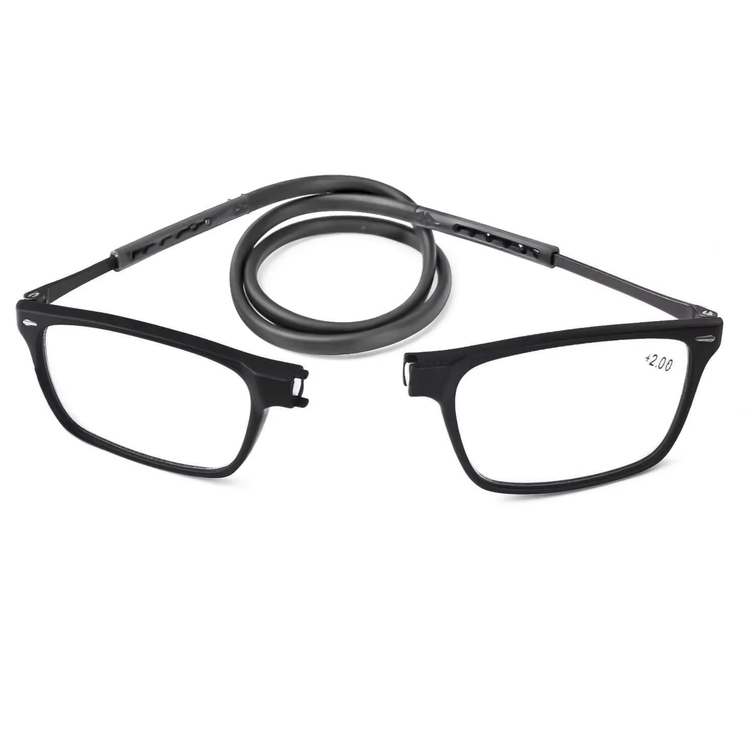 Tragbare faltbare Lesebrille, hochauflösendes Kunstharz, modische Presbyopie-Brille