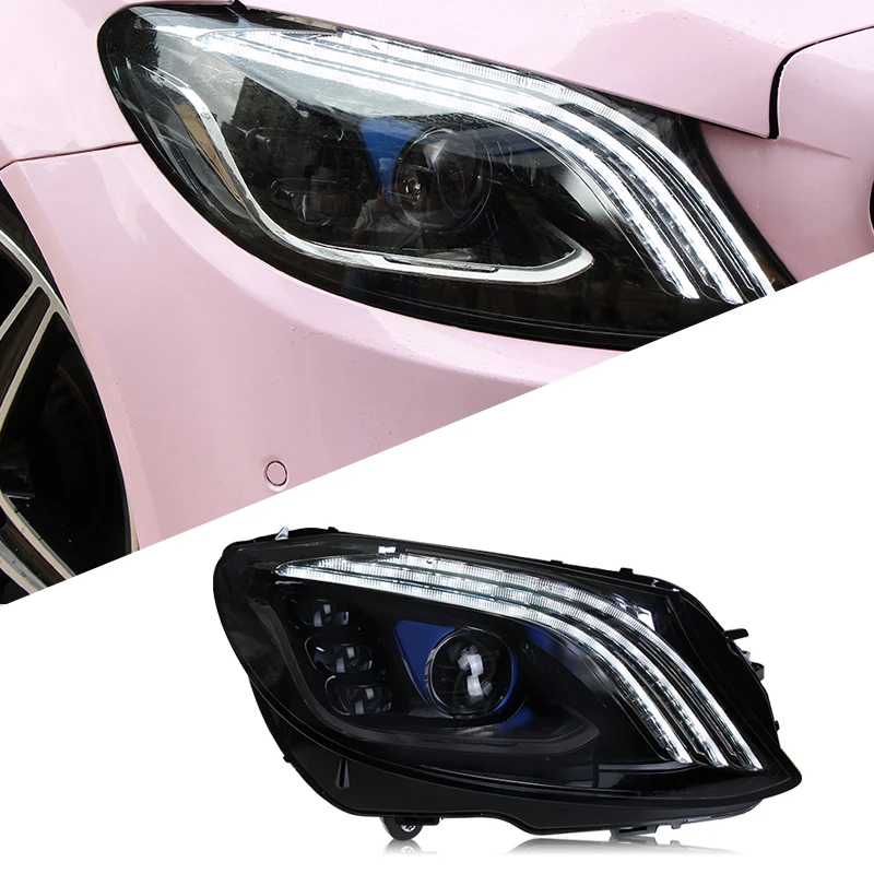 Upgrade New Style Led Headlight Head Light Assembly For Mercedes Benz C Class W205 2014-2020 C180 Accessories Plug And Play