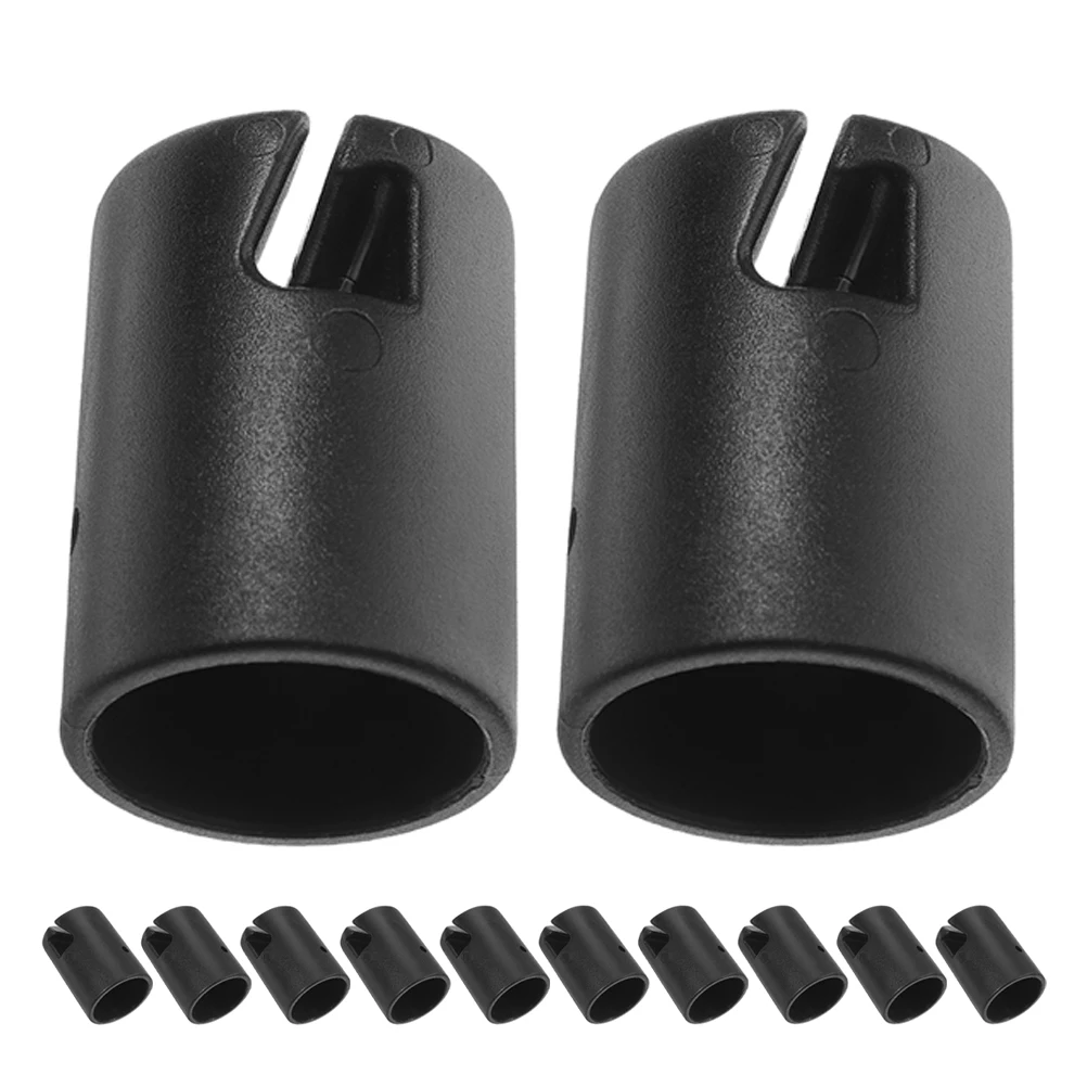 

12pcs Trampoline Protective Cover for Children Black Leg Caps Replaceable Parts Wear Resistant Cylindrical Plastic Indoor