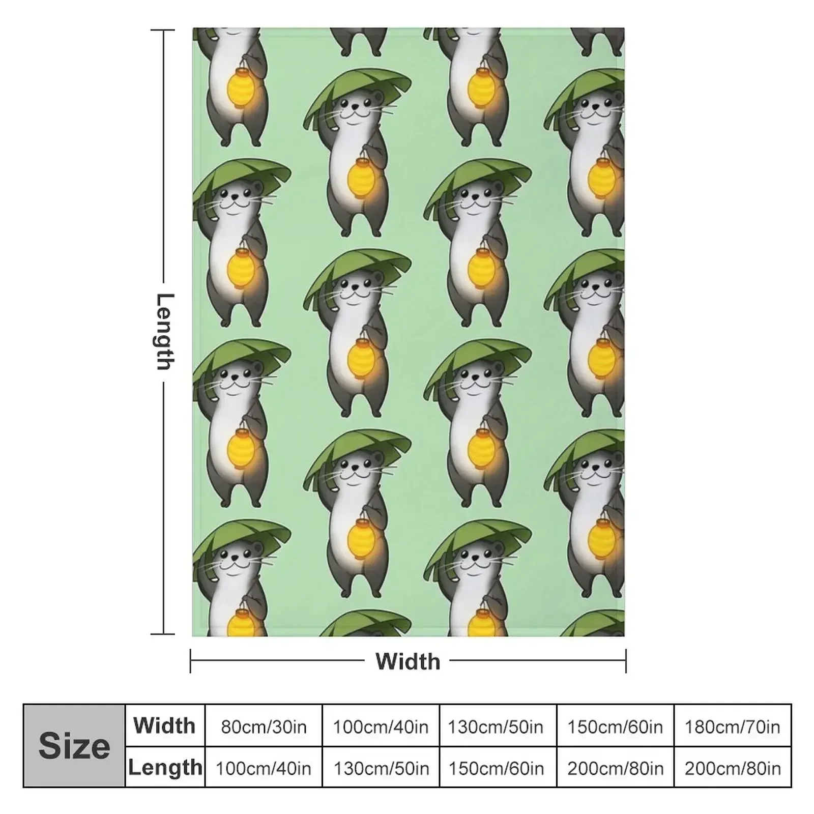 FFXIV Odder Otter Throw Blanket funny gift Quilt cosplay anime Beach Sofas Decorative Sofas Blankets