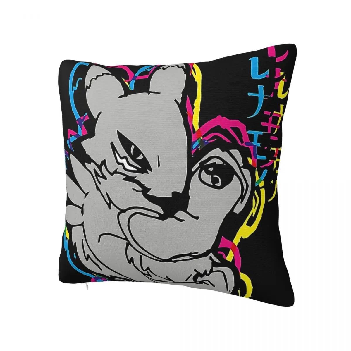 Digimoned Colors Renamon Square Pillow Square Pillow White Square pillow