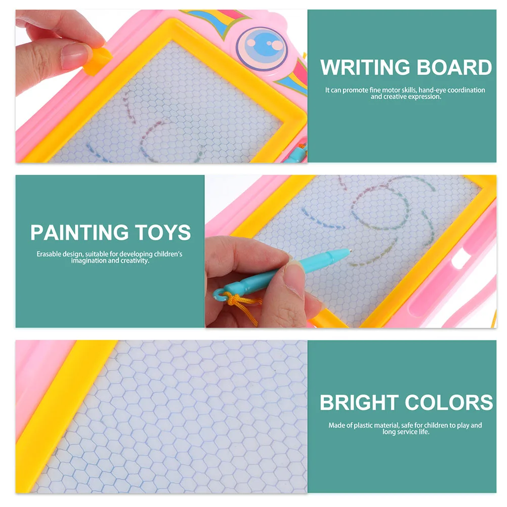 2 Pcs Children's Drawing Board Toys for Toddlers Pads Sketch Kids Writing Boards Plastic Mini
