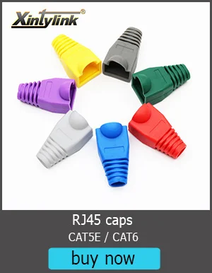 Xintylink Cat6 RJ45-Stecker Ethernet-Kabelstecker Netzwerk 8P8C Metallgeschirmter Stecker 8-Pin Modular RJ45-Buchse Blau 50 Stück – Detail 2