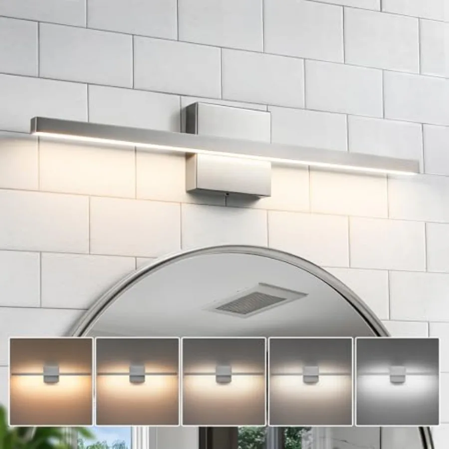 

Vanity Light for Bathroom - 23.6inch Bathroom Vanity Light Fixture Dimmable 5CCT Modern Bathrooms Sconce 18W LED Bathrooms Wall