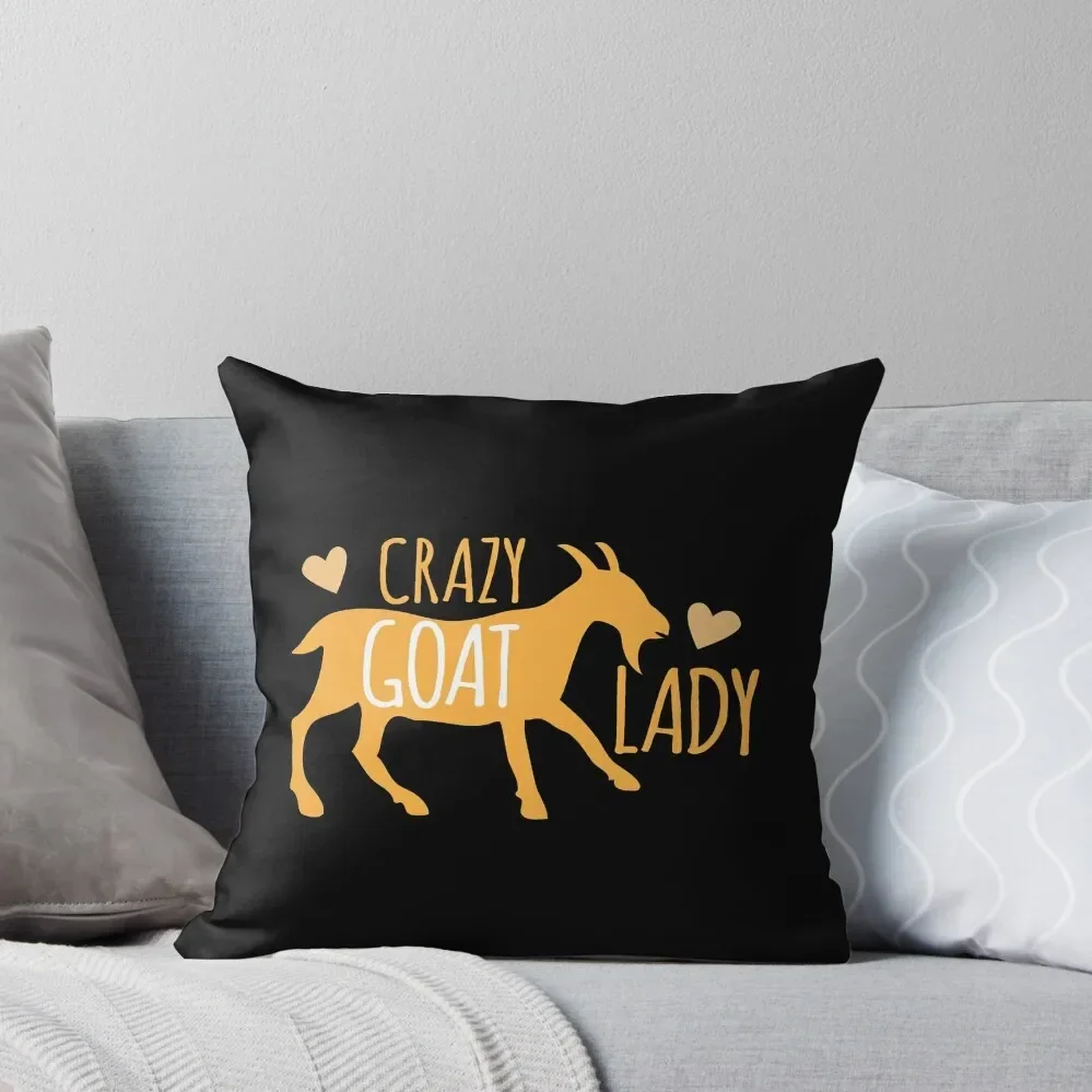 

Crazy GOAT lady Throw Pillow Pillow Cover Pillow Case Christmas Throw Cushion Child