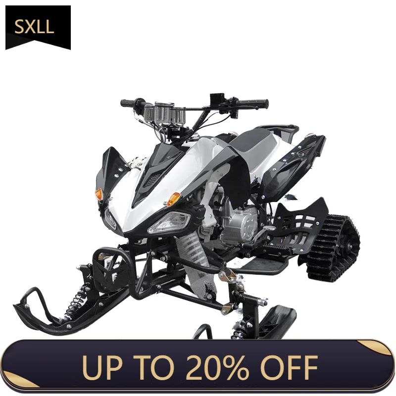 

SXLL Electric Shaft Drive Snow ATV All-Terrain Motocross Land Dual Use Four Wheel Track Snowmobile