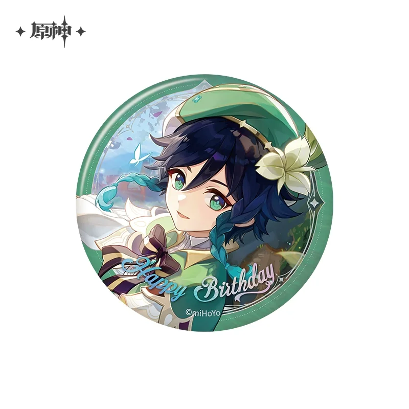 Sunsyea Genshin Impact officiële merchandise miHoYo originele 2025 verjaardagsserie badge Alhaitham Ayato Wanderer Diluc Venti Xiao