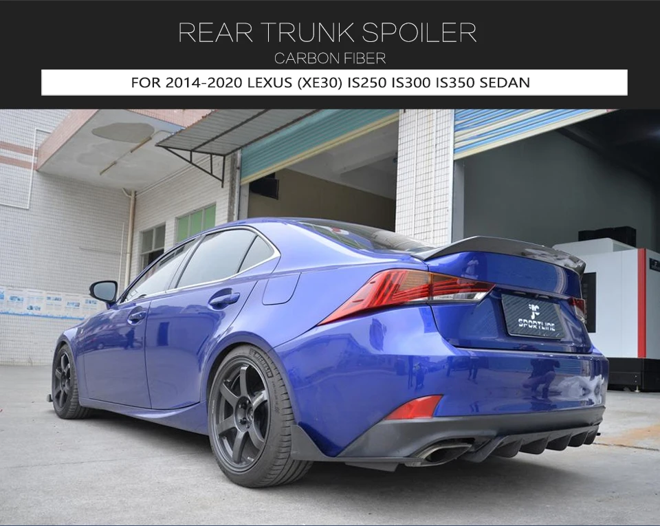 Per Lexus IS250 IS350 IS-F Baule posteriore Labbro Coperchio Ala Spoiler 2013 UP