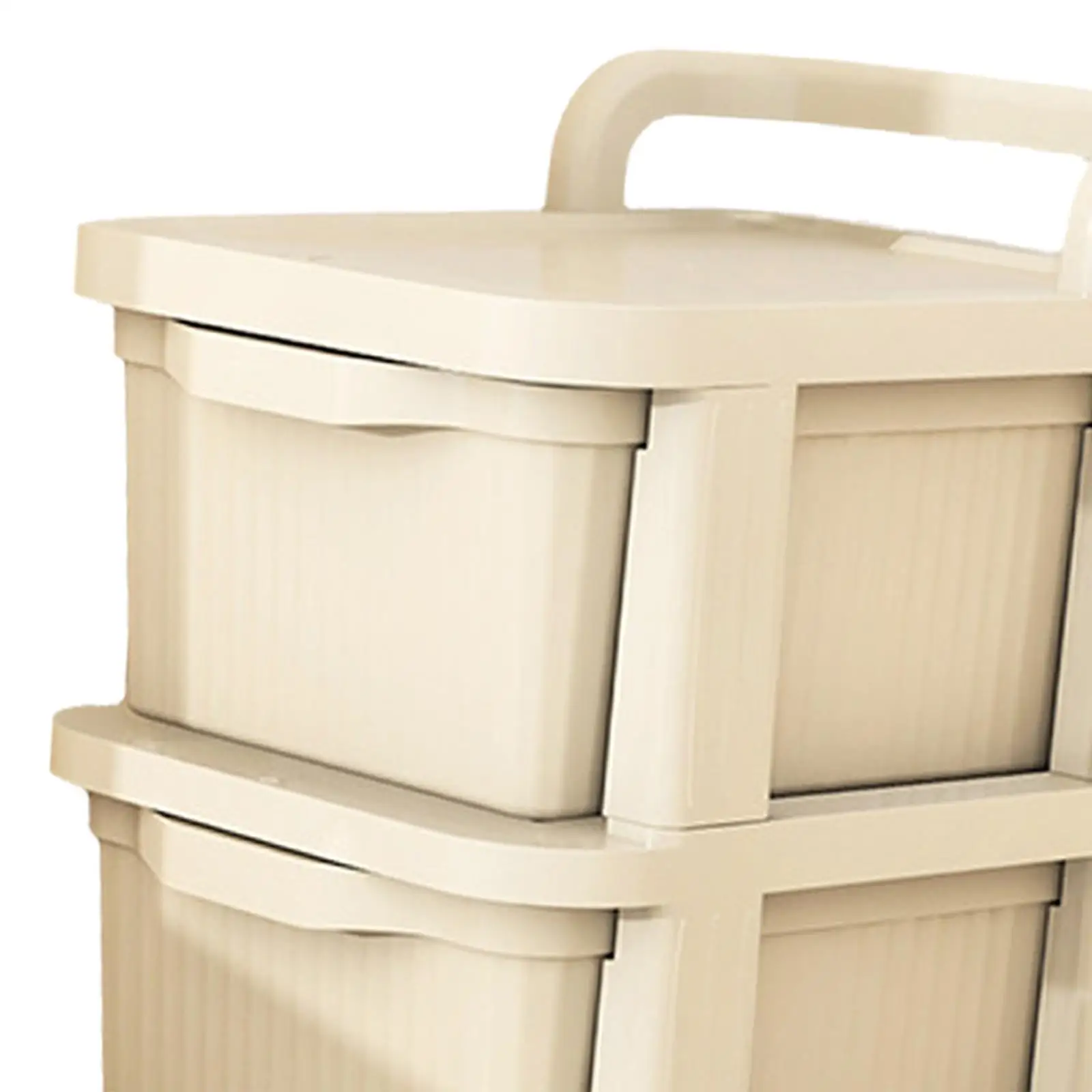Rolling Storage Cart Plastic Drawer Organizer Multifunctional Cart Shelf for Kitchen Bathroom and Dining Room Neat Classified