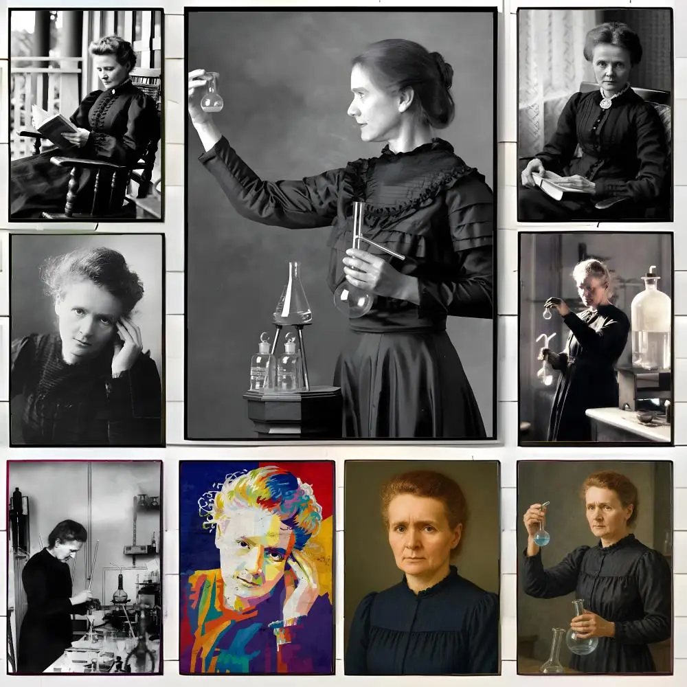 scientist historicalfigure M‑Marie Curie Poster Wall Art Print Decorative Mural Home Decor Gift Unframed