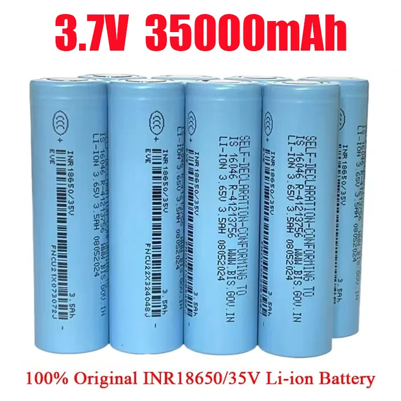 New 100% Original 18650 3500mAh Power Battery INR18650/35V 3500mAh Li-ion 3.7v Rechargeable Battery 18650 Battery 1-20 Pieces